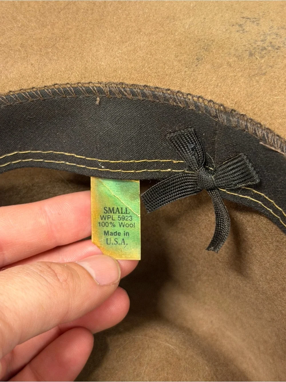 Vintage Orvis Bucket Hat Men's Small Brown 100% Wool Outdoor Fishing Fedora USA